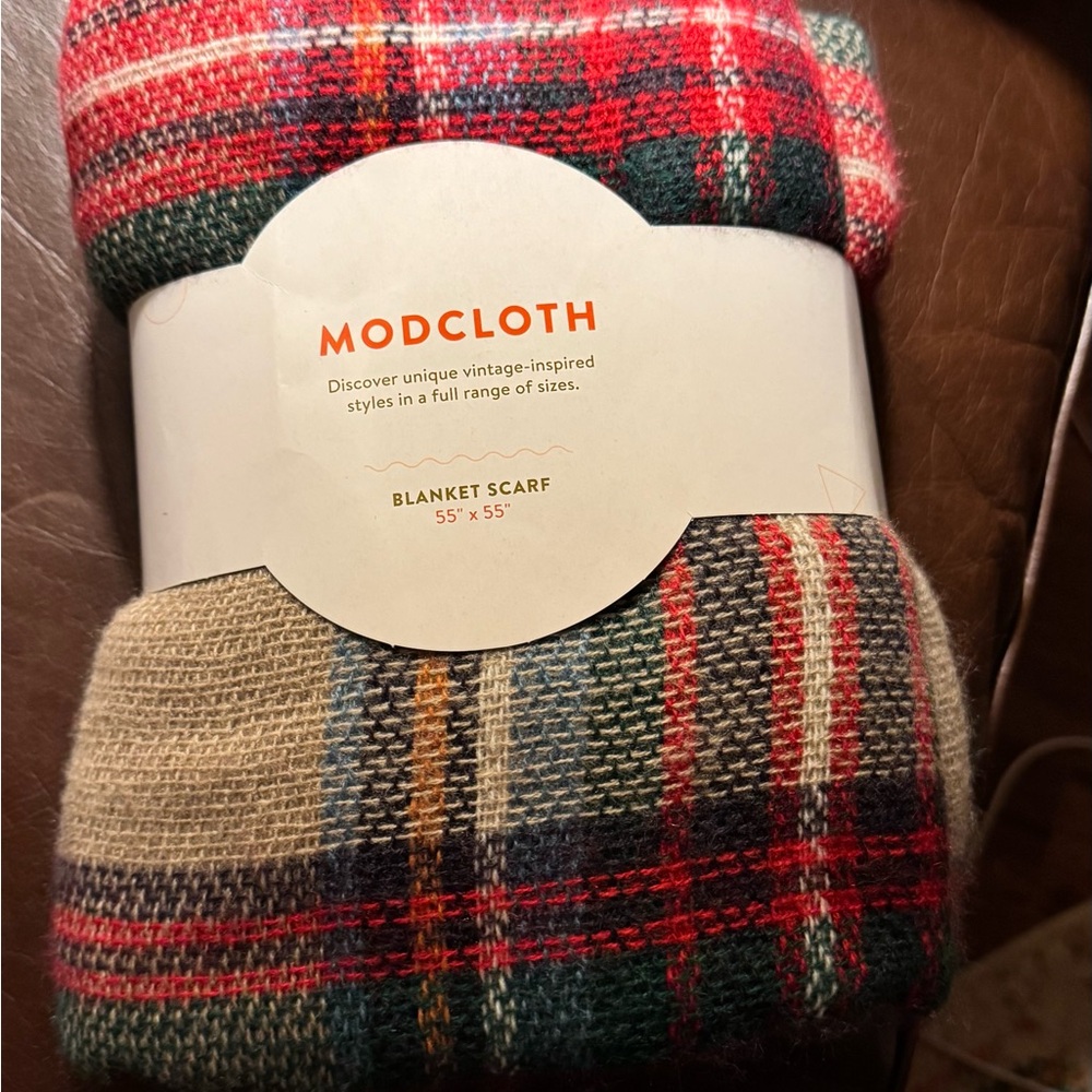 ModCloth Plaid Blanket Scarf